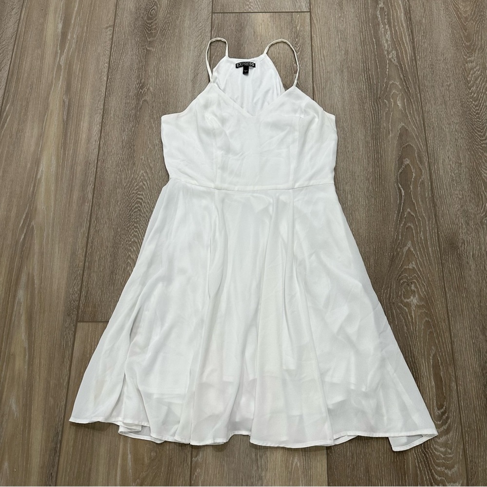 White mini dress